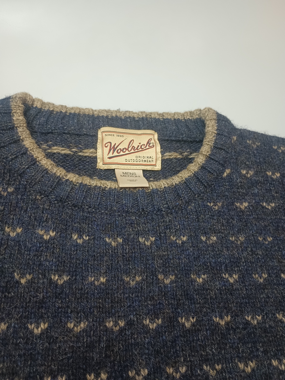 Woolrich Vintage Wool Knit Pullover Sweater M BRW 90s
